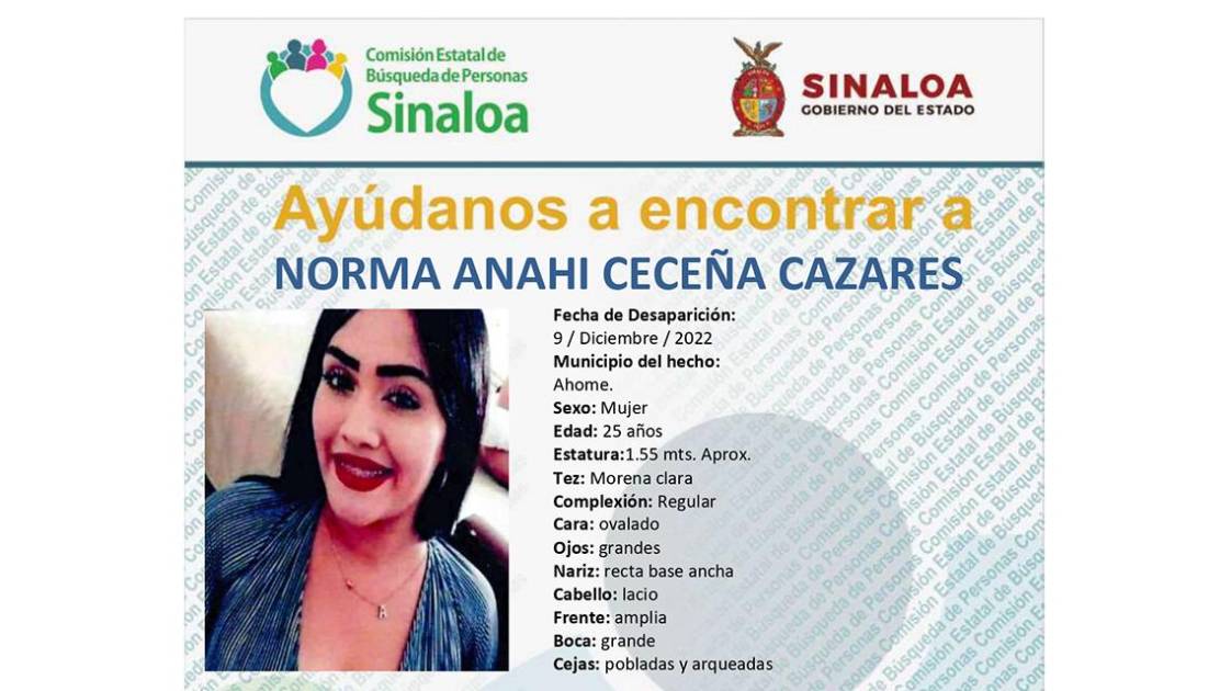 Localizan Sin Vida A Norma Anah Joven Desaparecida En Los Mochis