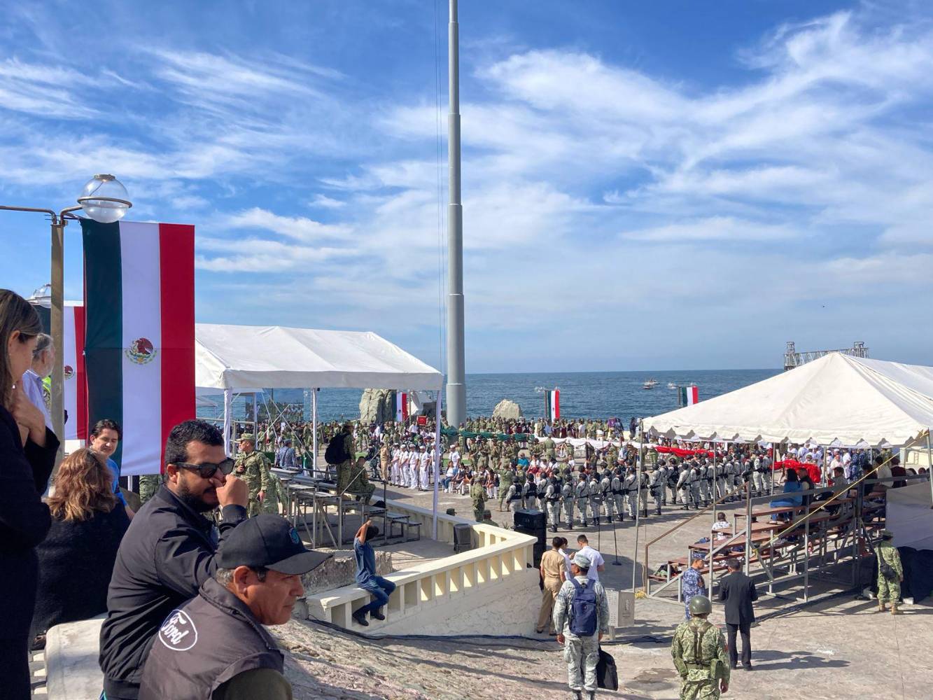 Alistan el escenario para el Día de la Bandera en la Sánchez Taboada