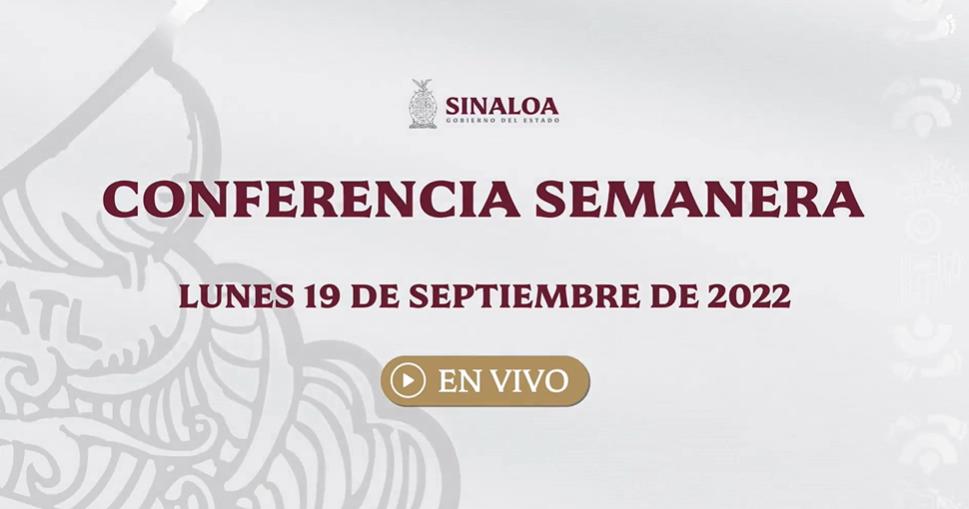 Envivo Conferencia Semanera Del Gobernador De Sinaloa Rub N Rocha Moya