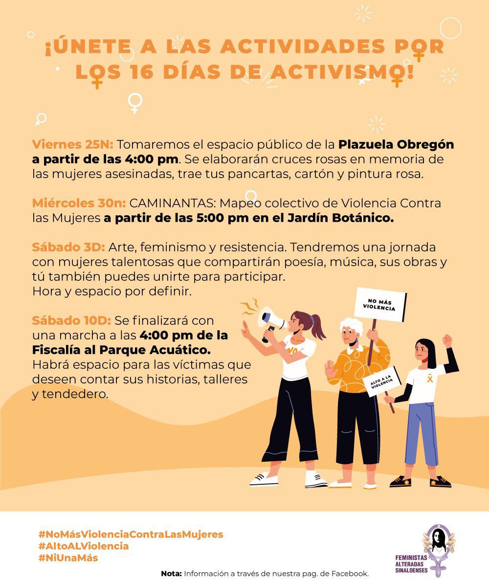 $!‘Nombrando a las que ya no están’, CMAS comienza 16 días de activismo contra la violencia contra las mujeres