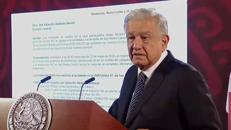 AMLO asegura que MC no tiene la culpa del desplome de escenario que dejó 9 personas muertas