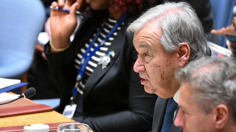 El Secretario General de la ONU en el Consejo de Seguridad.