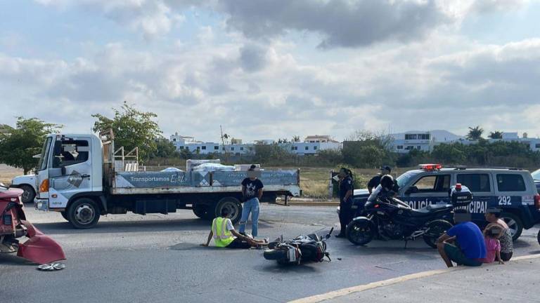 El motociclista no necesitó atención hospitalaria.