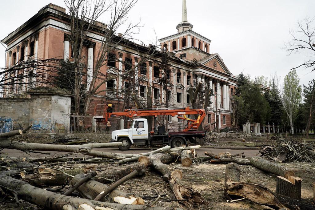 $!Ruinas en la ciudad de Nicolaiev.