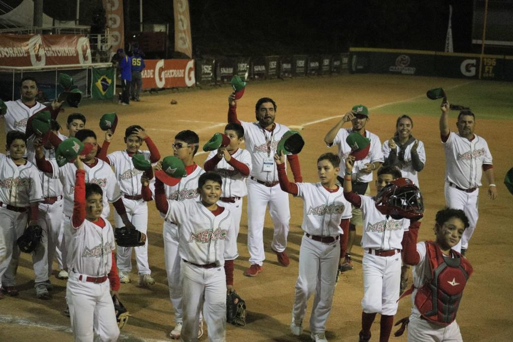 $!México derrota de nuevo a Brasil en Panamericano de Beisbol U-10