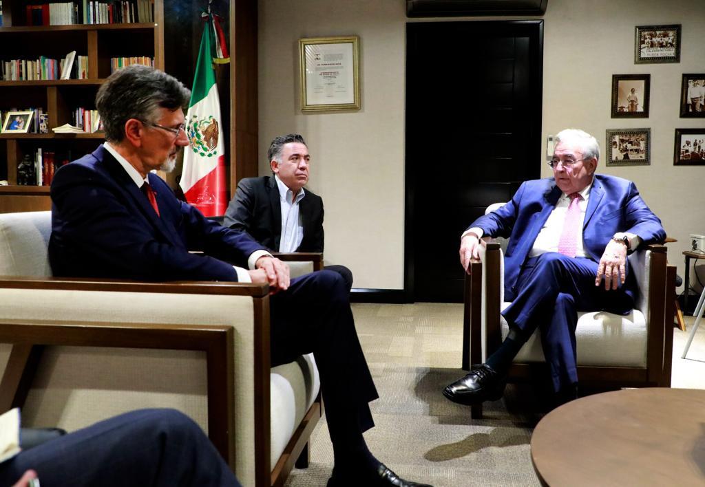 $!Sinaloa abierto a relaciones con Francia, dice Rocha Moya a Embajador