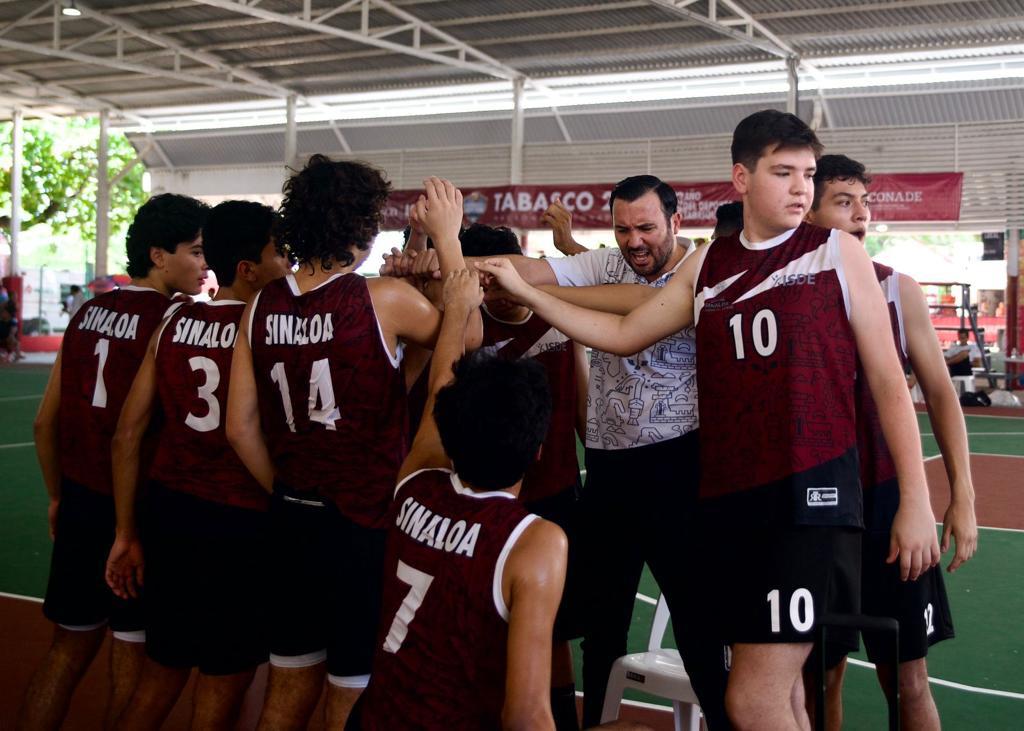 $!Sinaloa va por el oro en basquetbol en Nacionales Conade