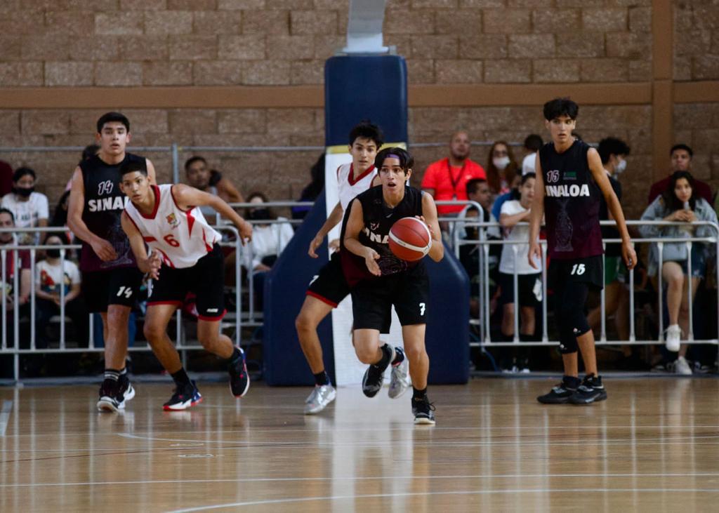 $!Sinaloa va por dos oros en el basquetbol de los Juegos Nacionales Conade