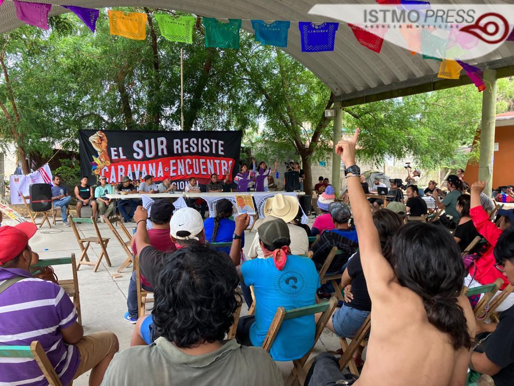 $!Llega caravana del sur a Oaxaca ‘el territorio es nuestro y lo defendemos resistiendo’