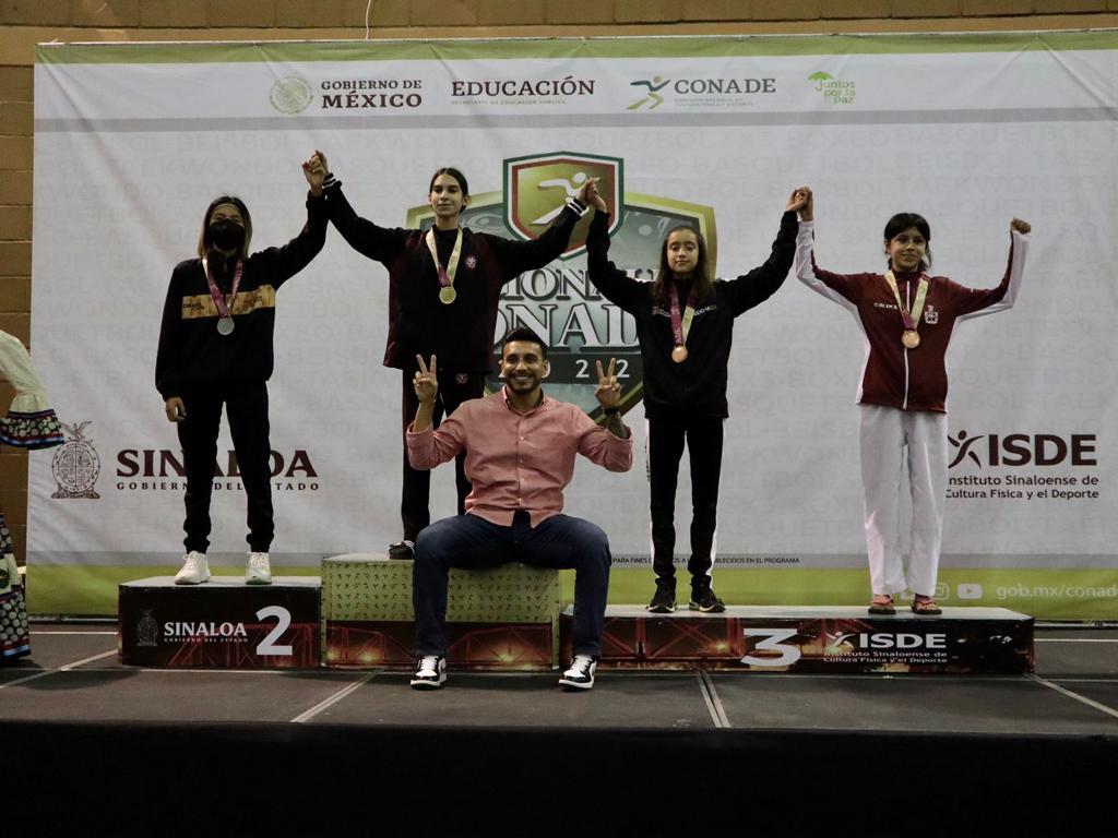 $!Sinaloa conquista dos oros, una plata y cinco bronces en el taekwondo de los Juegos Conade