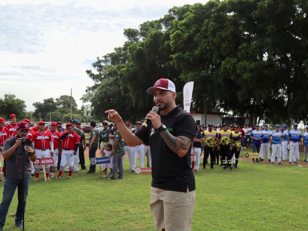 $!Inauguran y premian en Liga Municipal de Beisbol de Navolato