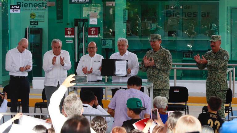 En total se recibieron 2 mil 749 sucursales del Banco del Bienestar, espacios para que la ciudadanía cobre las pensiones y apoyos federales.