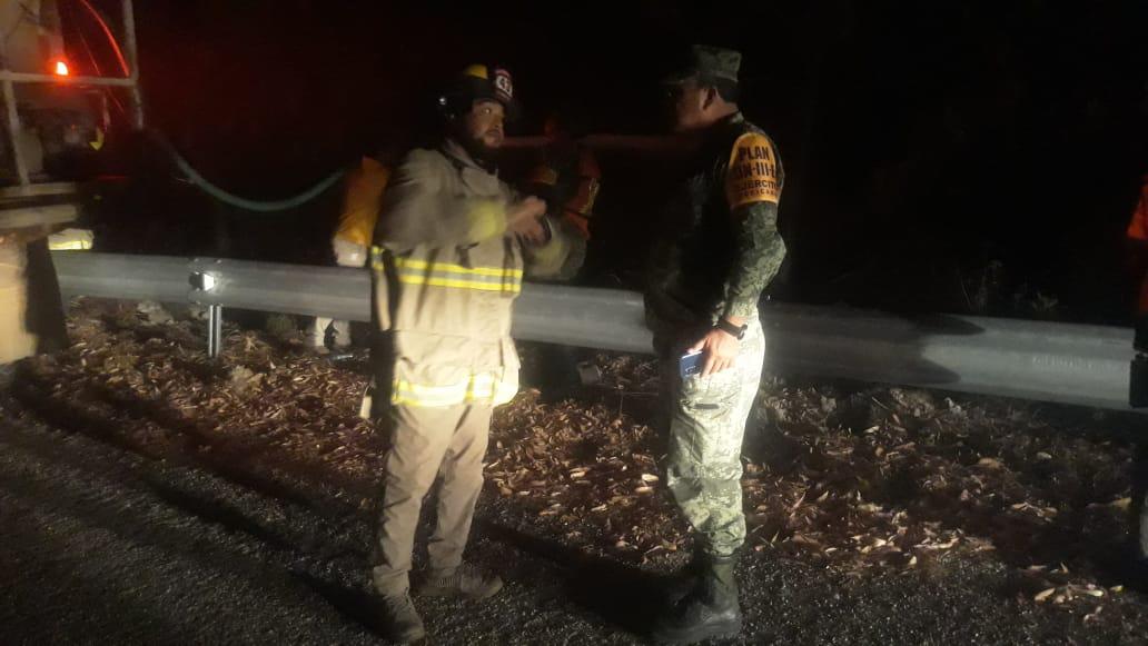 $!Arrasa incendio con más de 100 hectáreas de pino en la sierra de Concordia