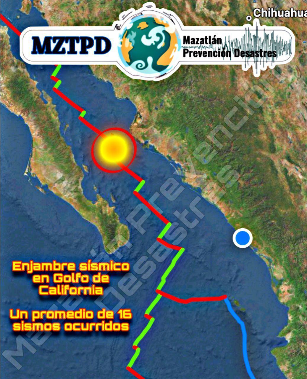 $!Van 16 sismos en solo 12 horas en el Golfo de California