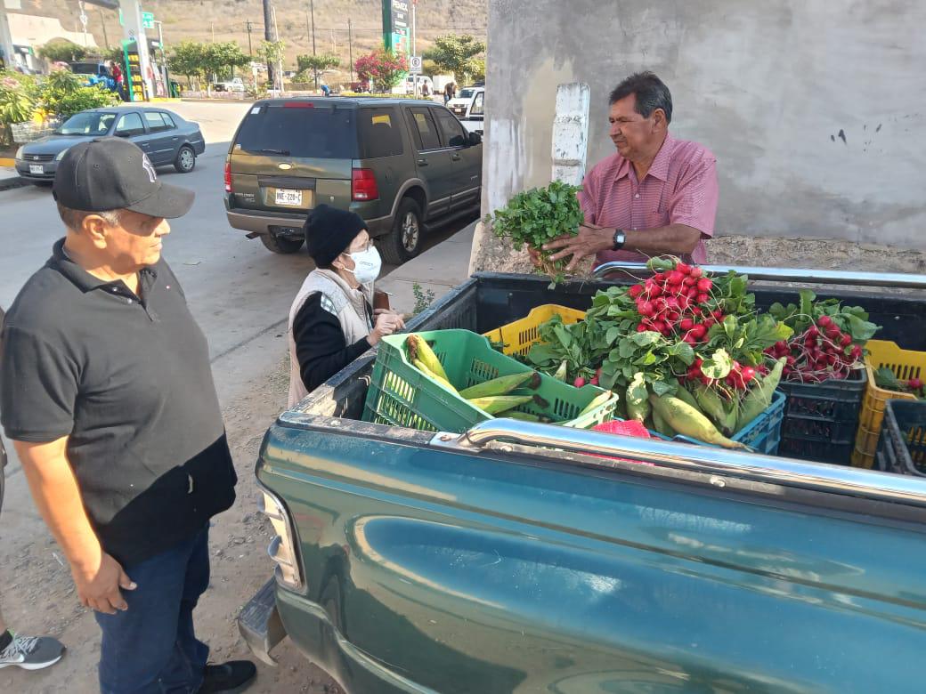 $!Llegaron los elotes de Don Tolo a Rosario, también el cilantro y los rabanitos