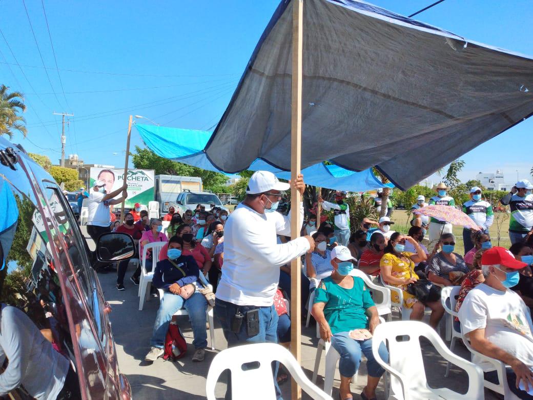 $!Asegura Pucheta que la gente está contenta con él