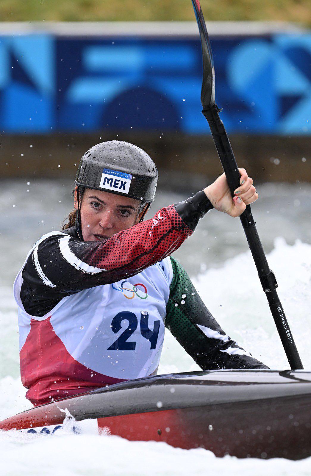 $!Sofía Reinoso es eliminada en canotaje slalom de París 2024