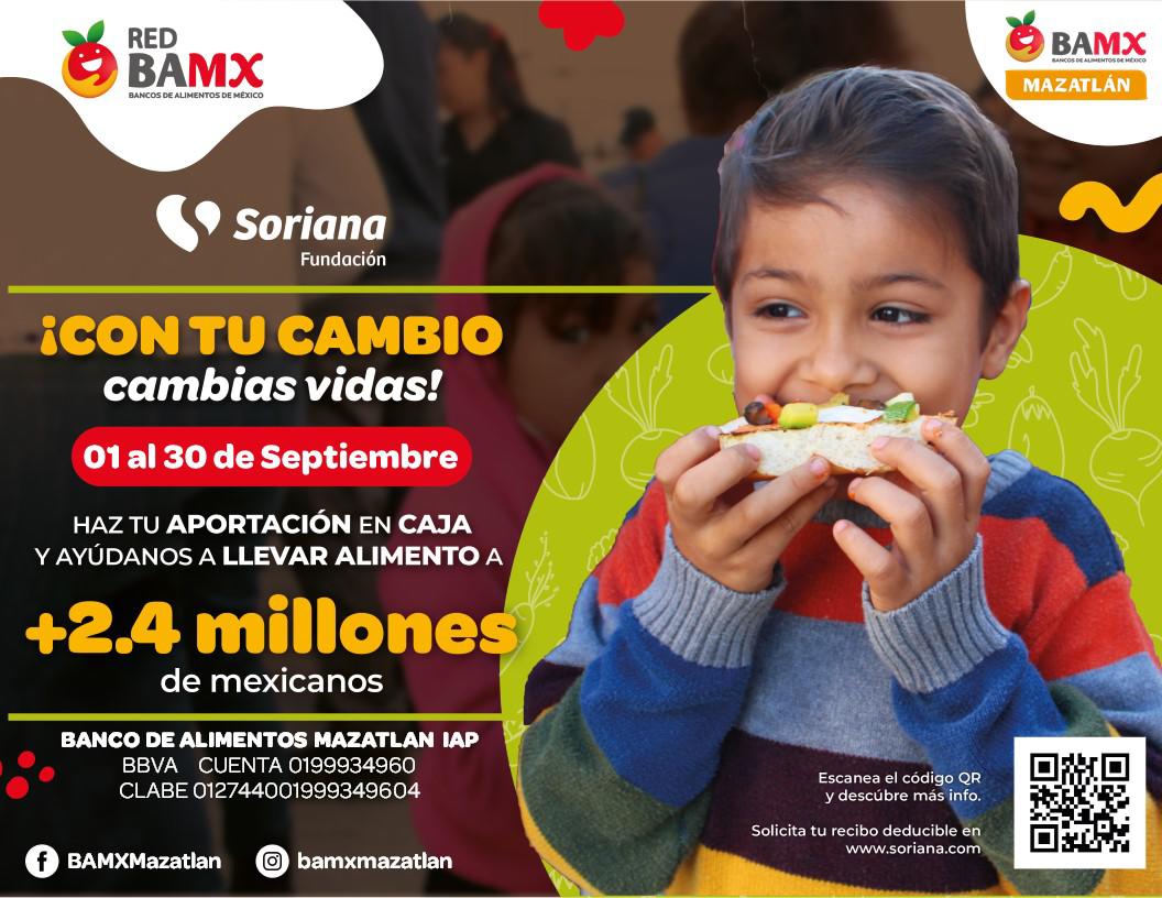 $!Inicia Banco de Alimentos Mazatlán campaña ‘Aportación Voluntaria 2024’