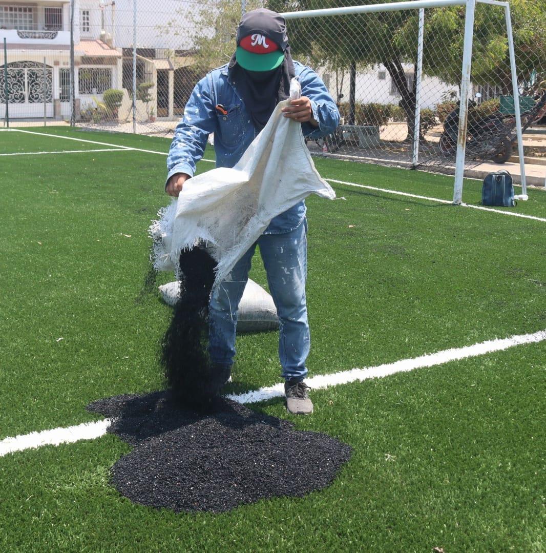 $!Listos para la cascarita en el Fraccionamiento del Bosque