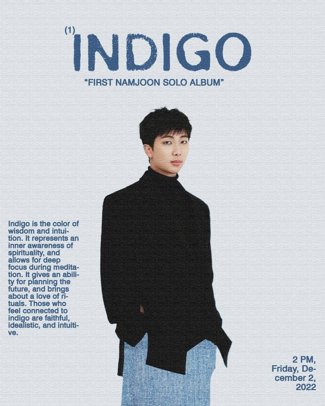 Rm Líder De Bts Confirma Lanzamiento De ‘indigo Su álbum En Solitario