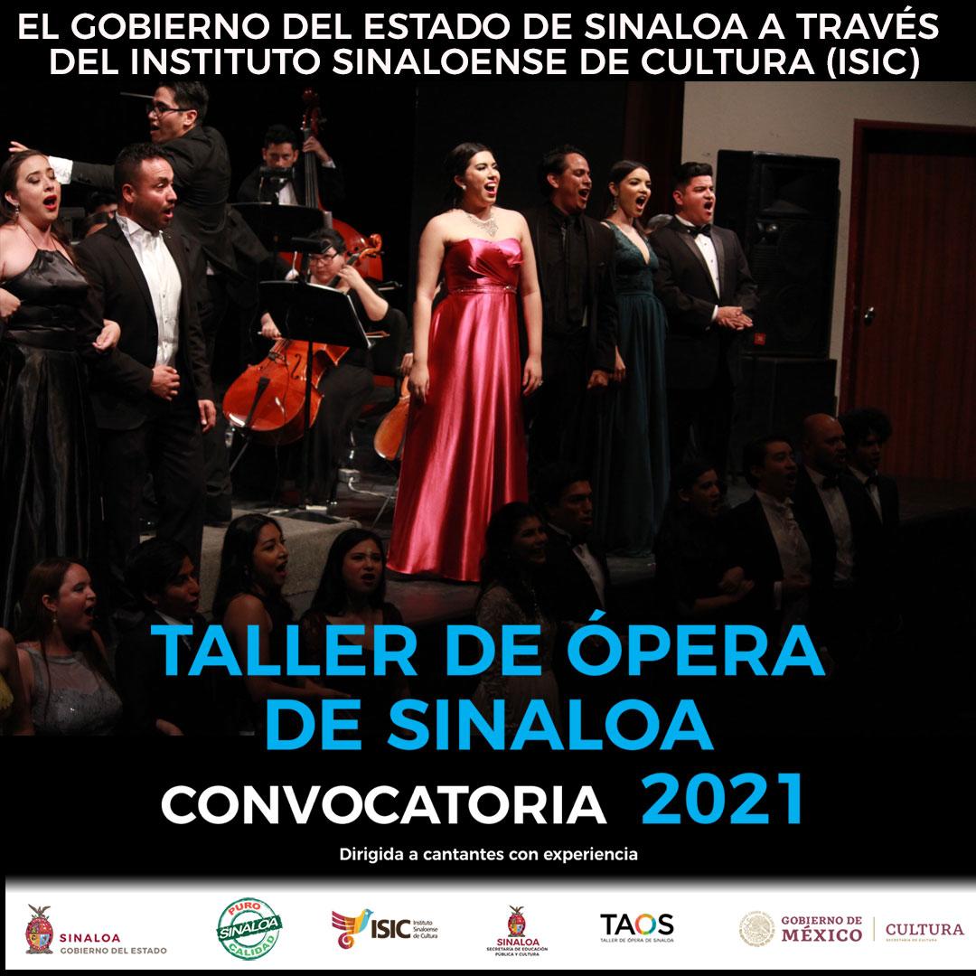 $!Lanza el Isic convocatoria 2021 para nuevos miembros del Taller de Ópera de Sinaloa