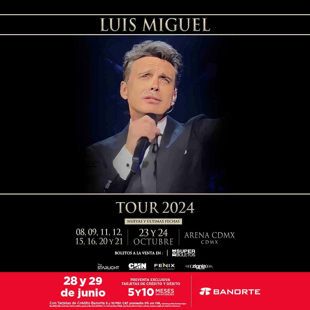 $!Anuncia Luis Miguel nuevas fechas en la Arena Ciudad de México