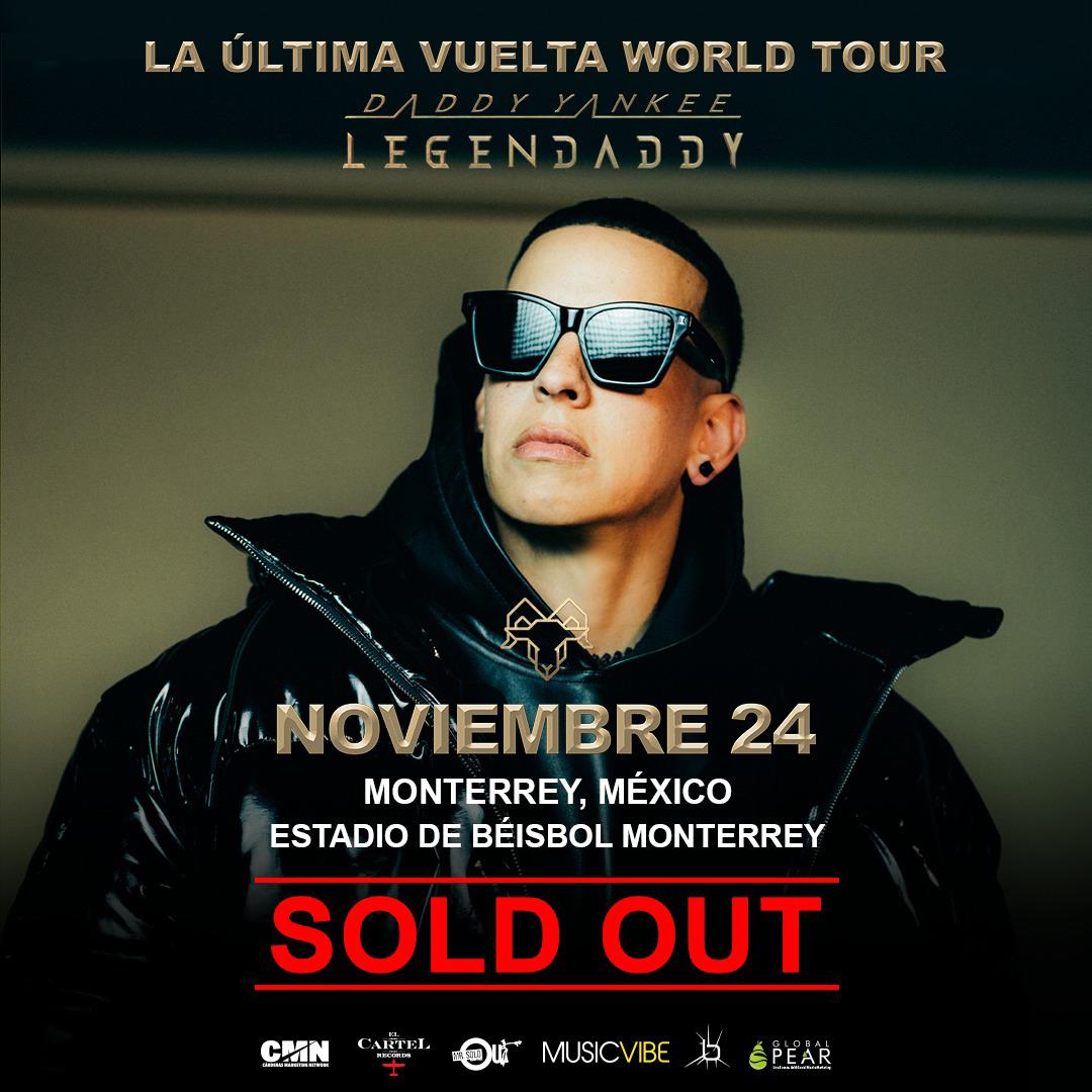 $!Boletos para conciertos de Daddy Yankee en Monterrey y Guadalajara ya están agotados