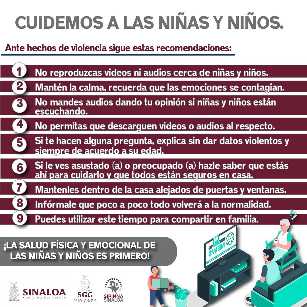 $!¿Cómo cuidar a niñas y niños ante estos hechos de violencia?