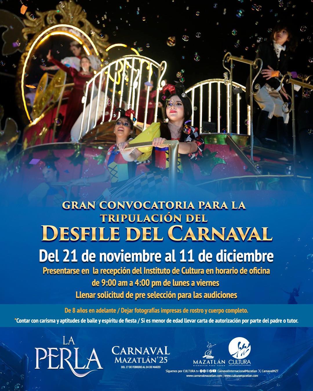 $!¡Únete al Carnaval de Mazatlán!; invitan a ser parte de los carros alegóricos