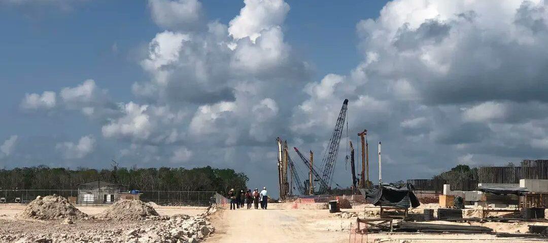 $!Una de las zonas en donde se construye el Tramo 5 del llamado Tren Maya.