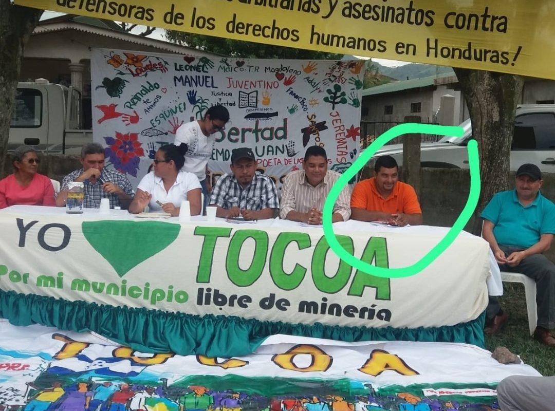 $!Aly Domínguez durante las actividades del Comité Municipal de Defensa de los Bienes Comunes y Públicos de Tocoa.