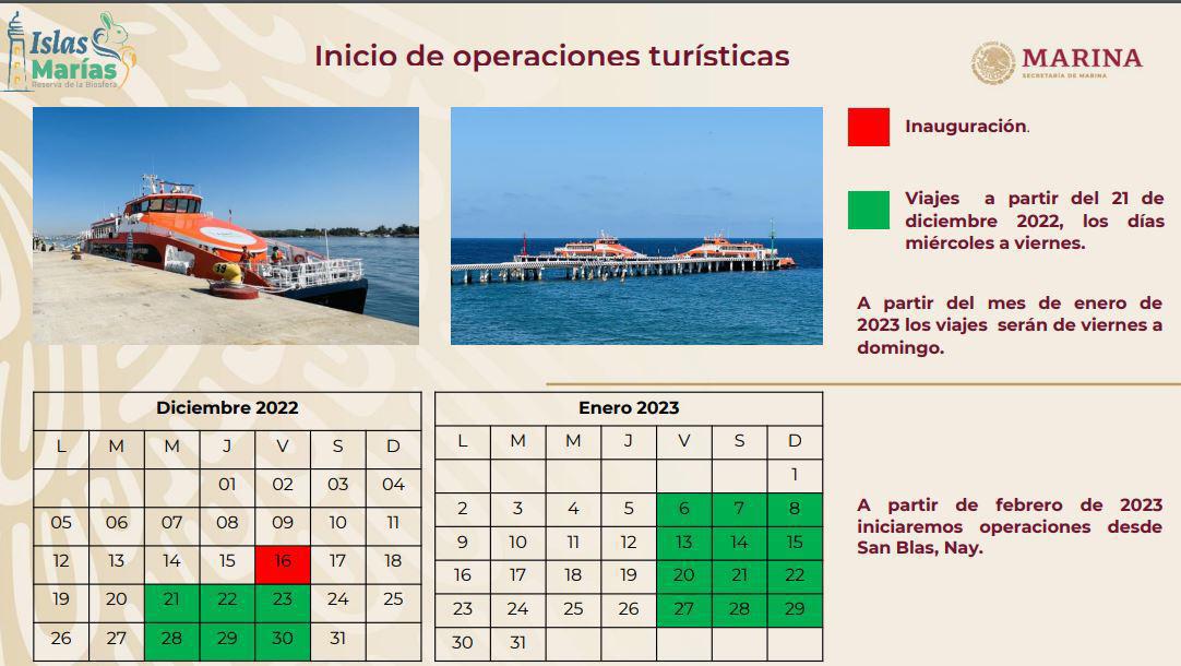 $!Inician los viajes turísticos a las Islas Marías; esto podrás disfrutar