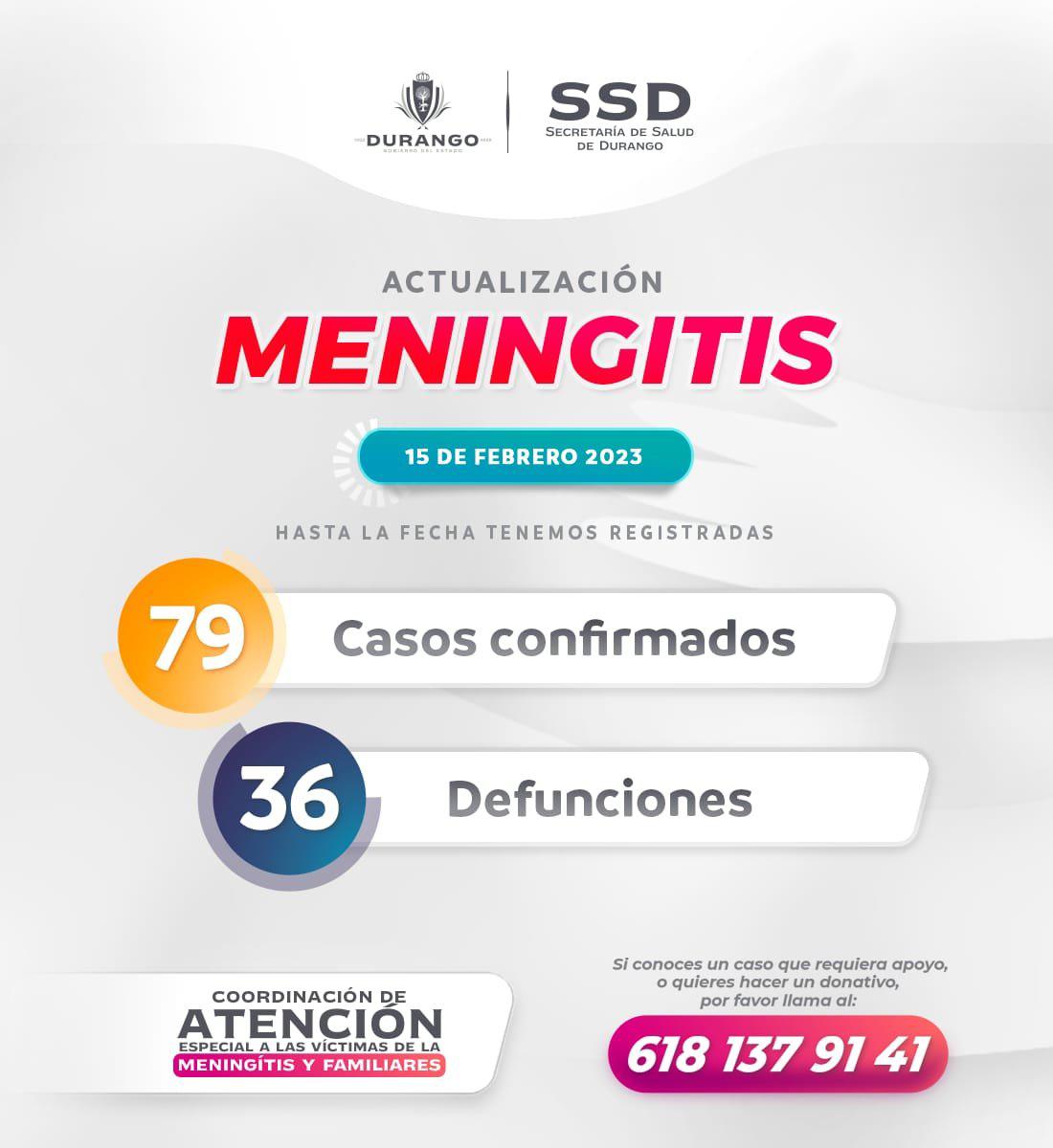 $!Otra persona muere por meningitis en Durango