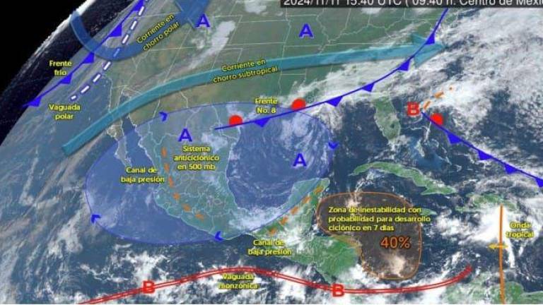 Ingresa Frente Frío número 9 a Mazatlán; llaman a tomar precauciones