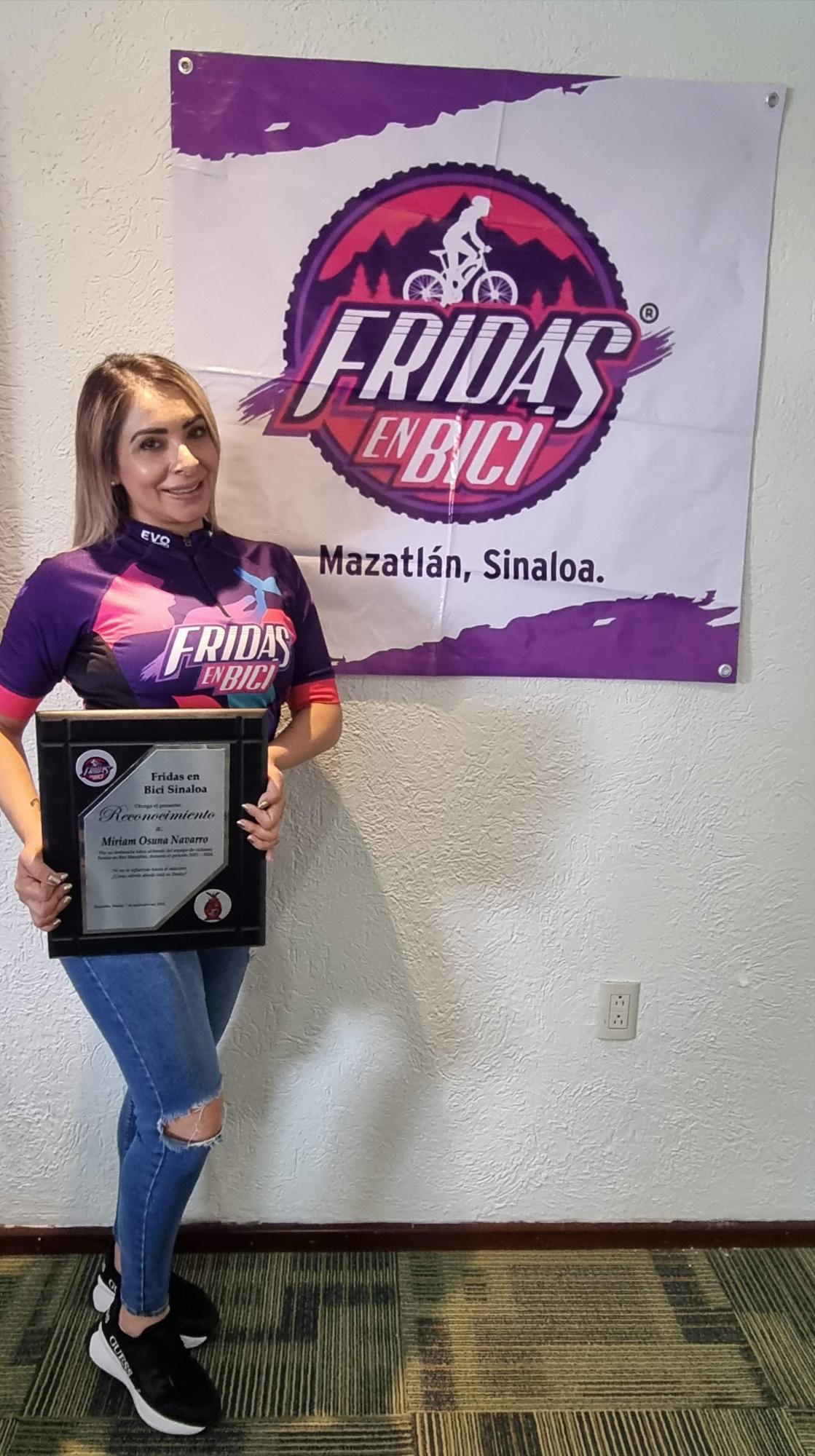 $!Cristina Angulo es la nueva líder estatal del Club de Ciclismo Fridas en Bici Sinaloa