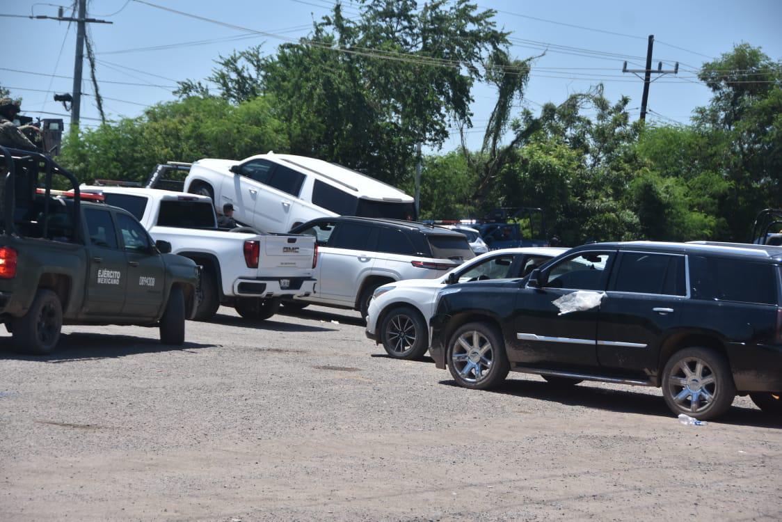 $!De la batalla en la entrada de Costa Rica hay evidencia en cristales y muros baleados