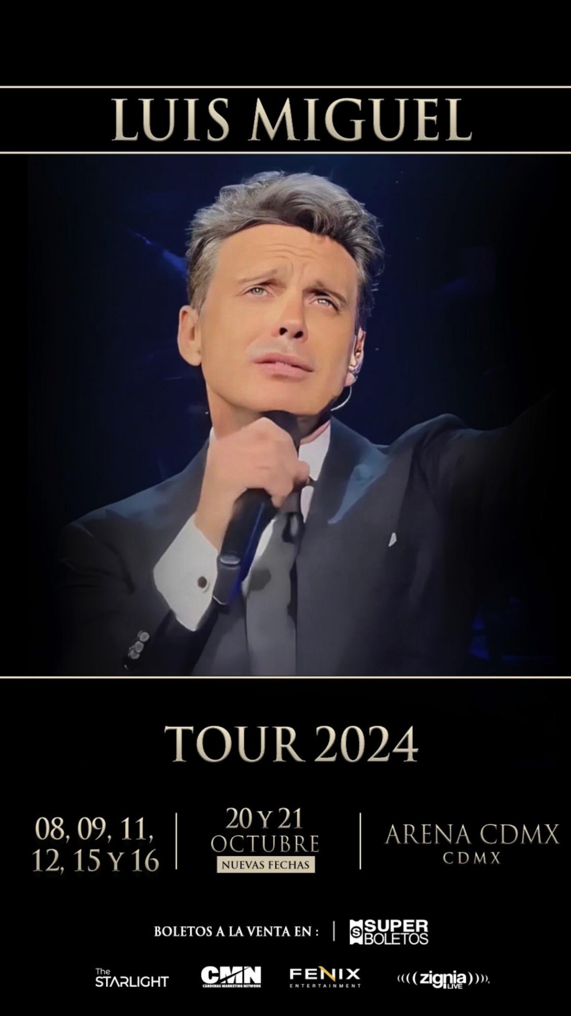 $!Anuncia Luis Miguel nuevas fechas para la Ciudad de México