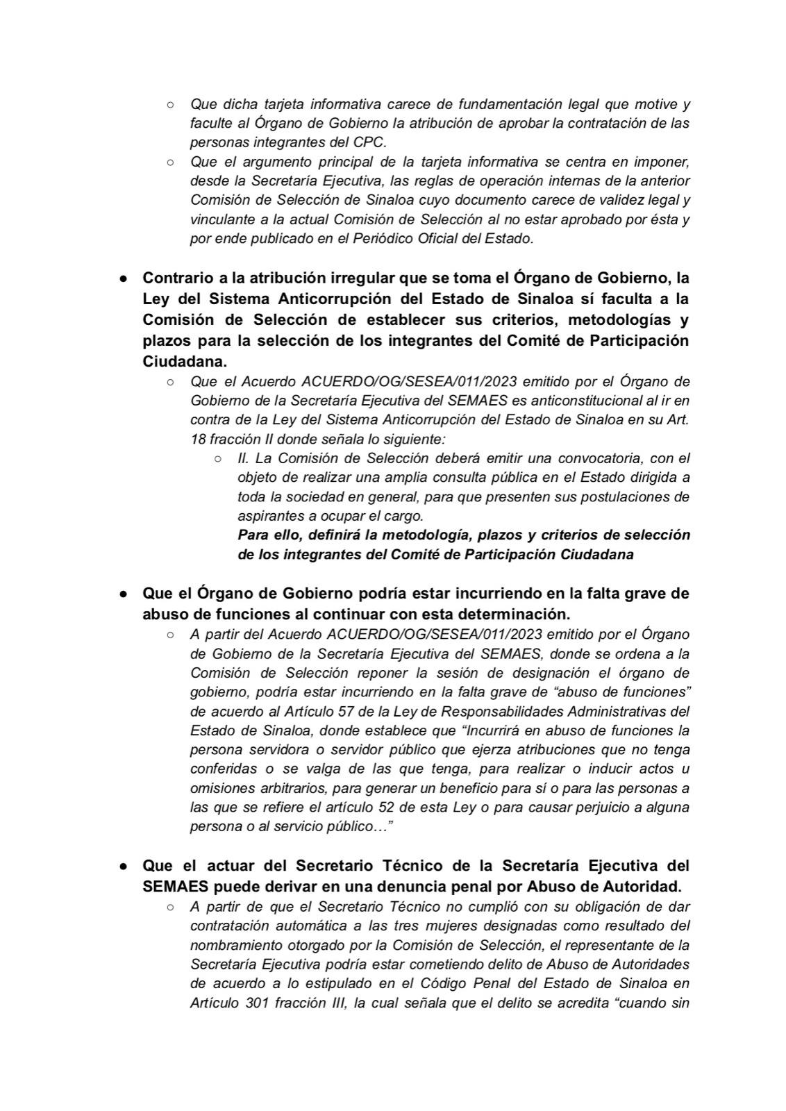 $!Órgano de Gobierno de Sistema Anticorrupción no tiene facultad para decidir contrataciones del CPC, señalan activistas