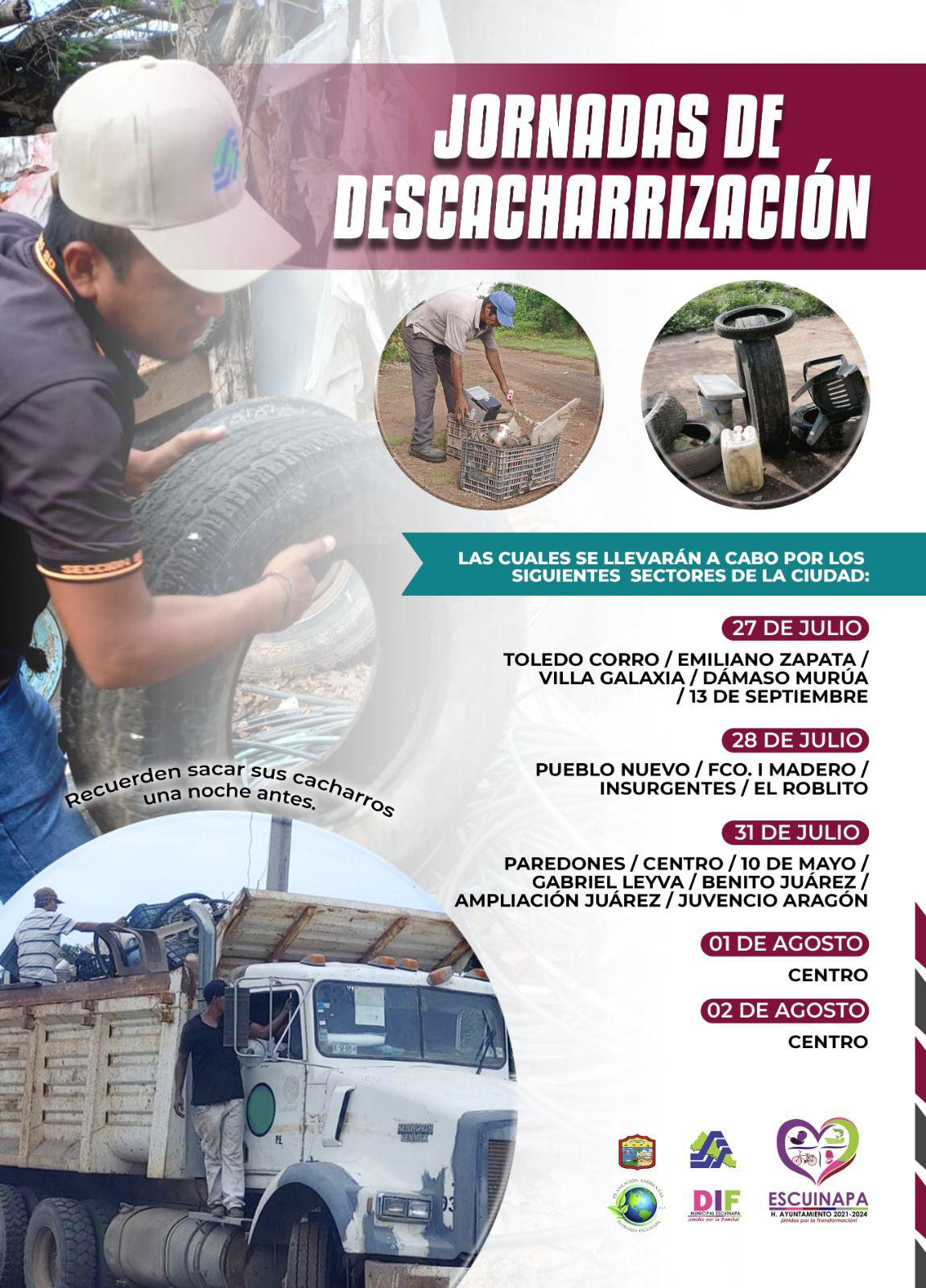 $!Inicia jornada de descacharrización en Escuinapa