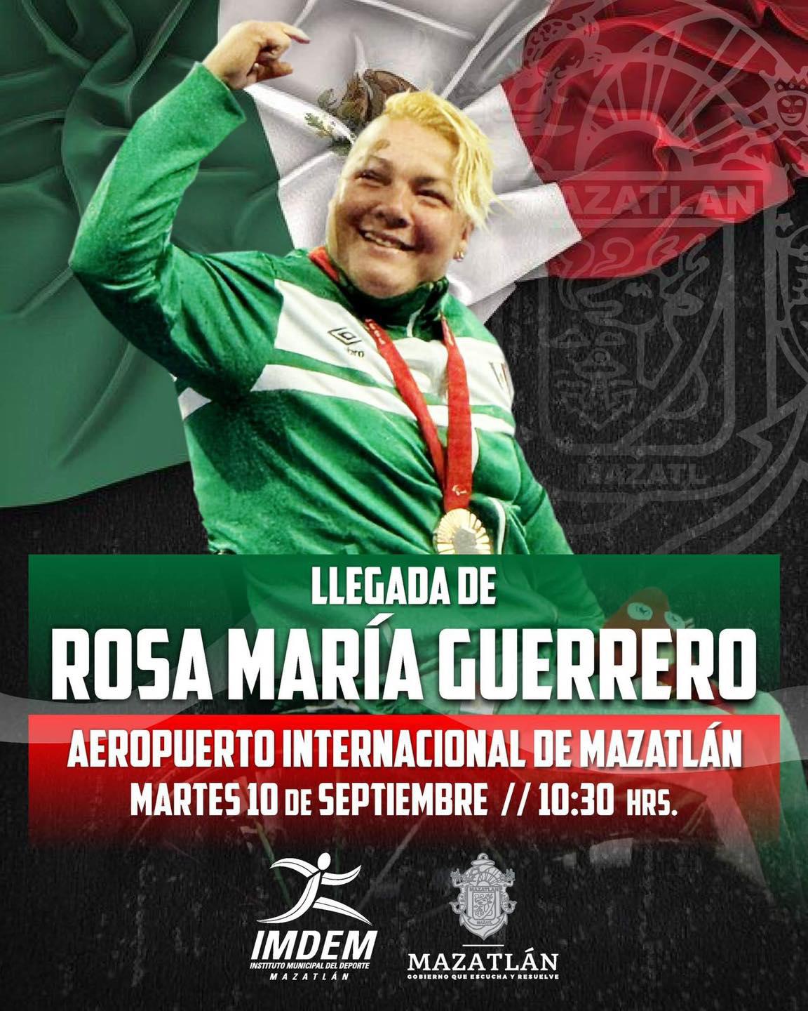 $!Listo Mazatlán para recibir a la medallista paralímpica, Rosa María Guerrero