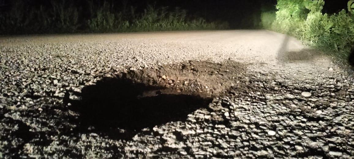 $!Carreteras estatales en Rosario están llenas de baches