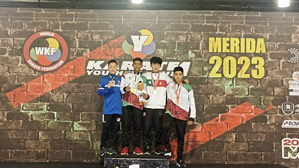 $!Cosecha Mazatlán bronce en la Youth League de Karate