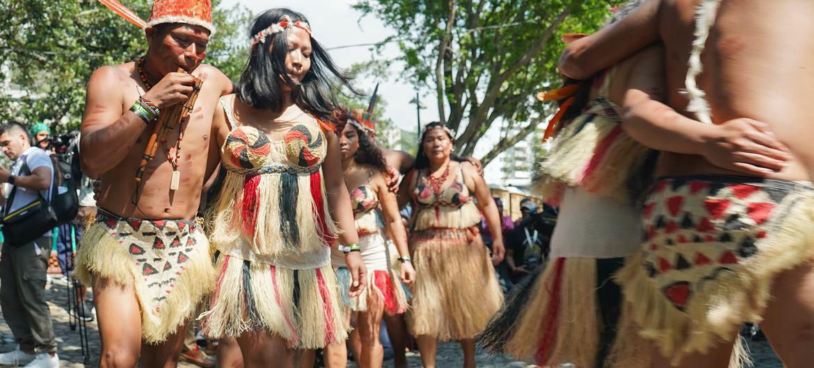 $!Danza del Carrizo interpretada por el pueblo indígena Cubeo en la COP16.