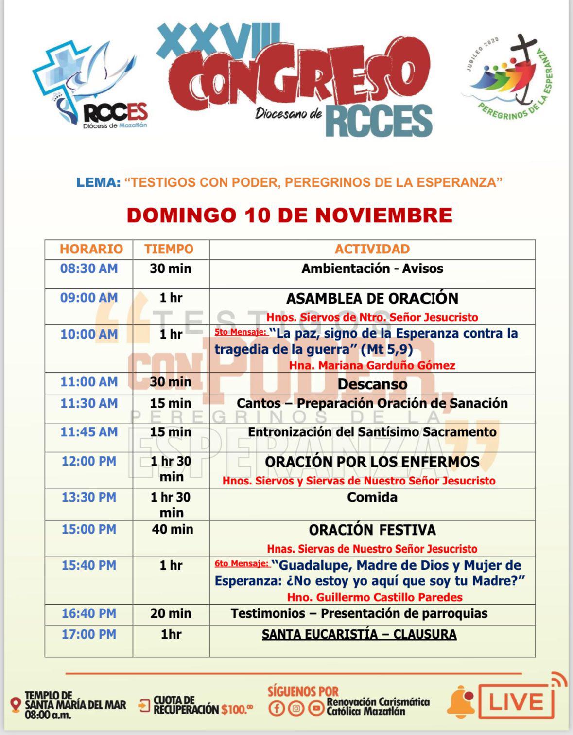 $!Es este sábado y domingo el Congreso Diocesano en el templo María del Mar, en Mazatlán