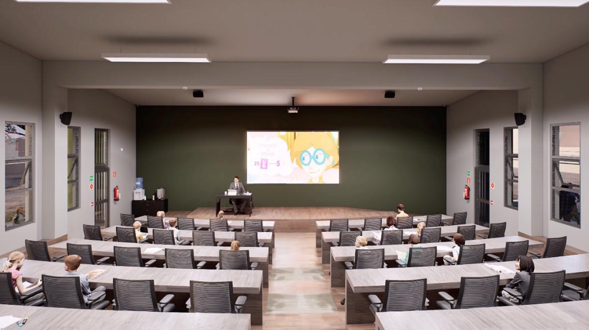 $!Colocación de la primera piedra del proyecto denominado “Aula Digital Escolar” en la Escuela Primaria Dr. Jaime Torres Bodet, en la Comunidad de La Presita, Sinaloa