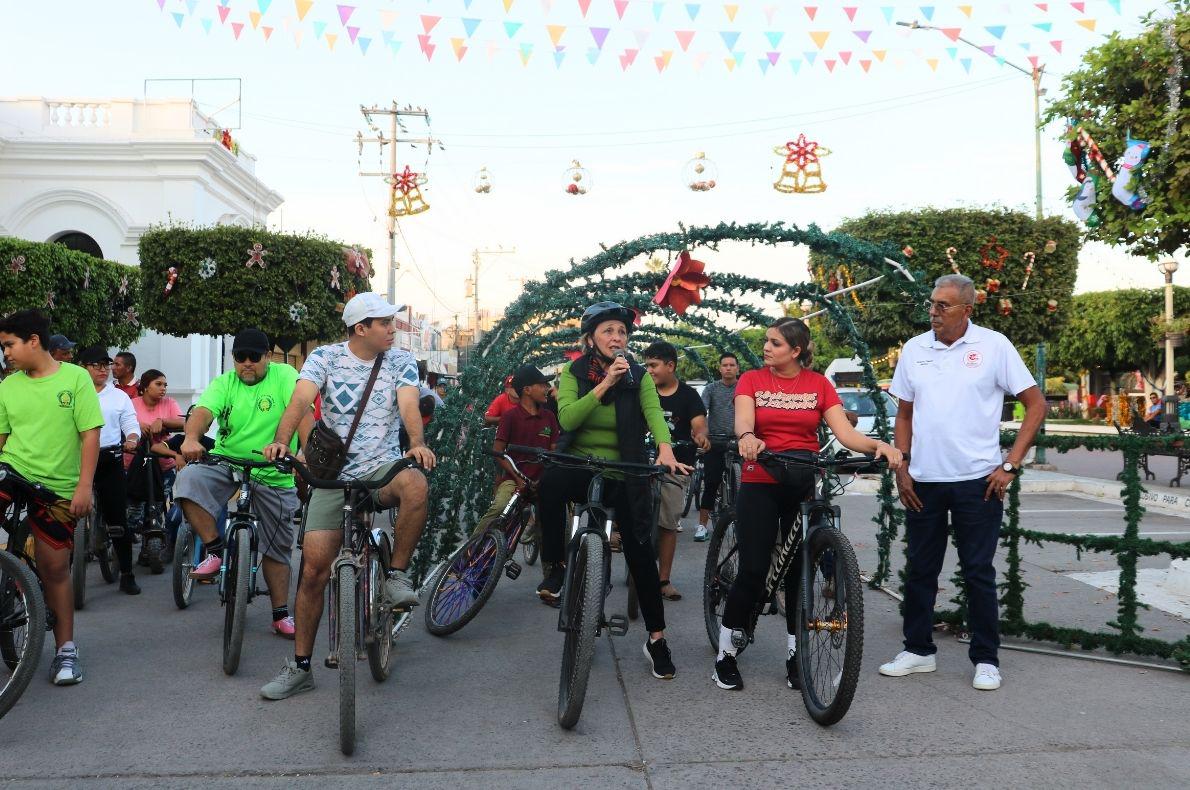 $!Escuinapa se une en la rodada ‘Pedaleando Sueños’ para apoyar a niños vulnerables