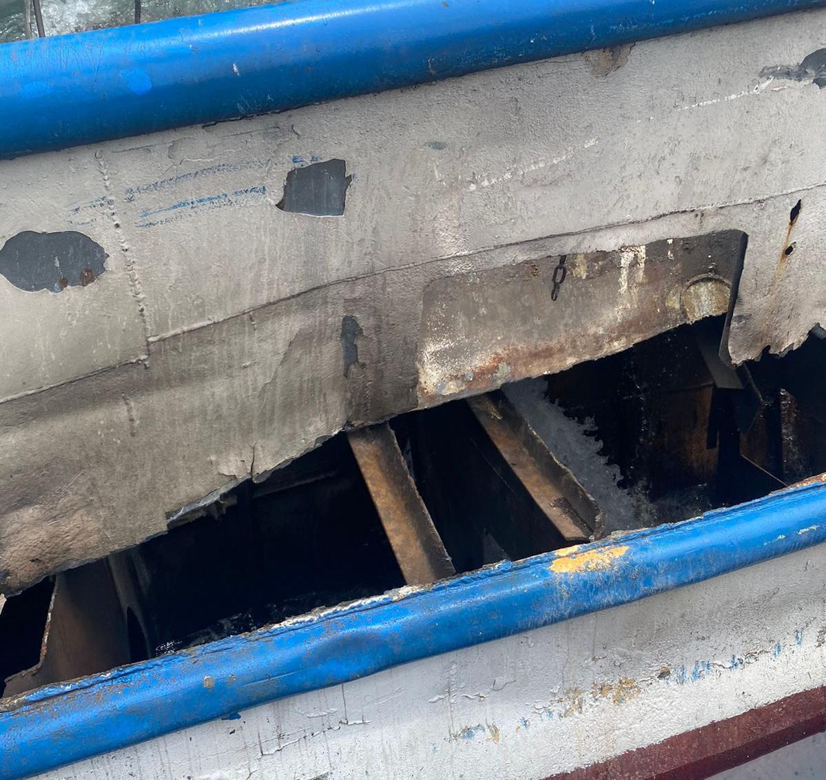 $!Explosión en barco camaronero deja un muerto en Mazatlán