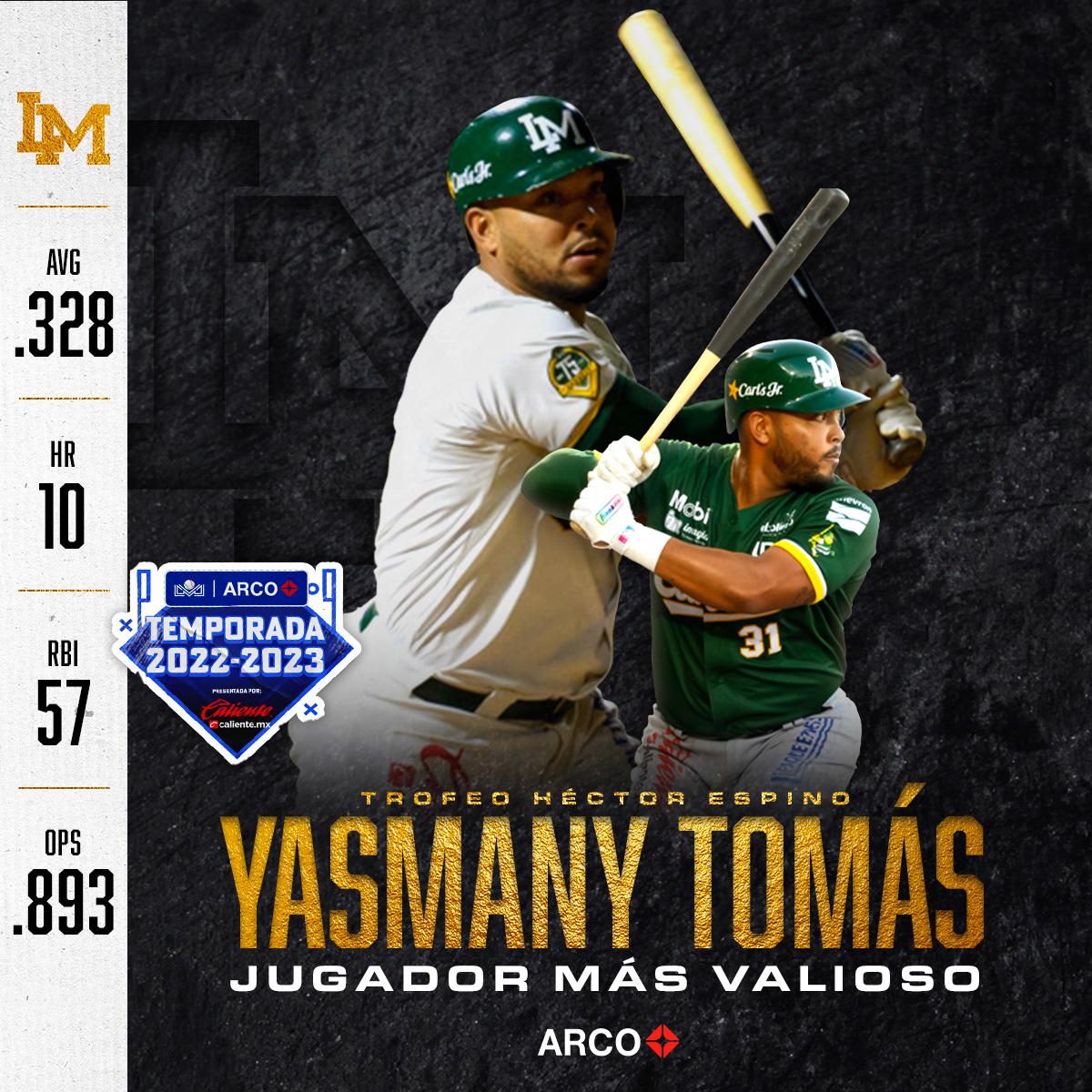 $!Yasmany Tomás es designado como el MVP de la Temporada 2022-2023