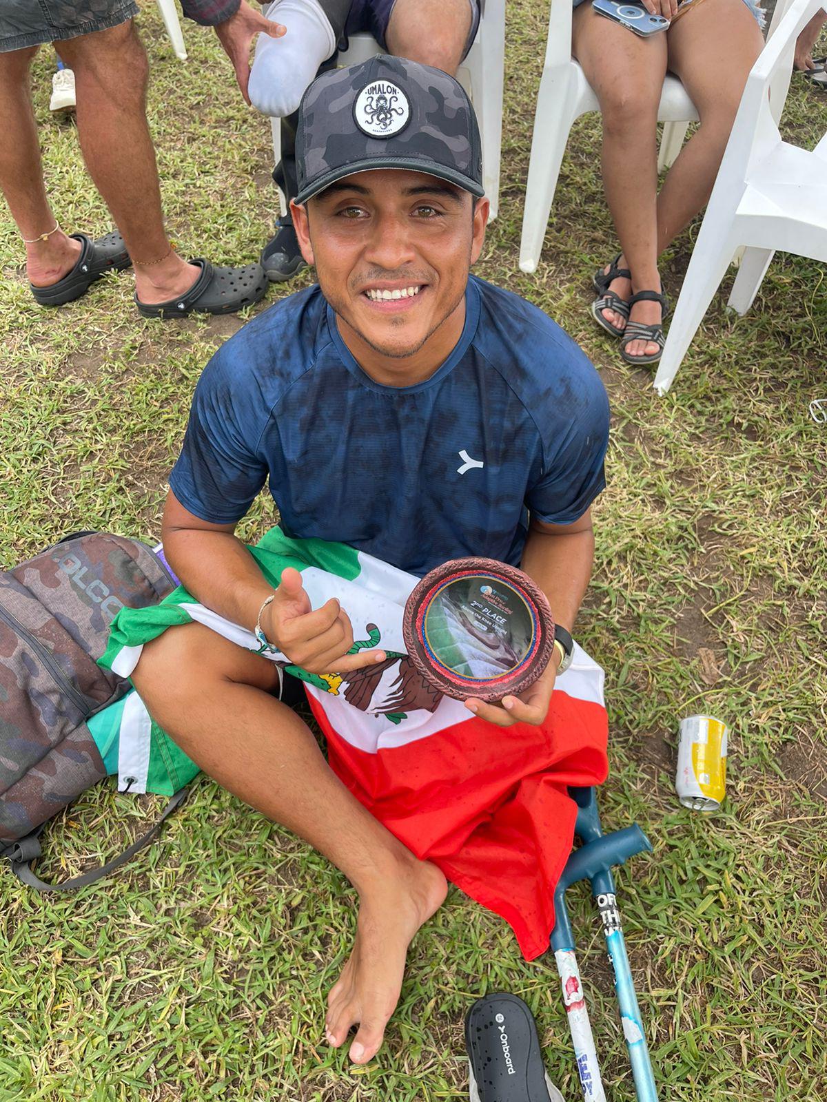 $!Repite ‘Shutama’ segundo puesto en el Adaptive Surfing World Tour