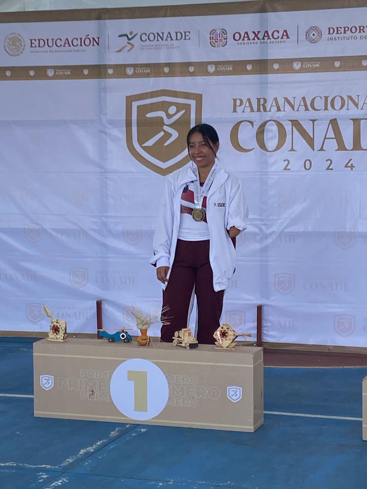 $!Alumna de la UTEsc da salto de oro en Paranacionales Conade